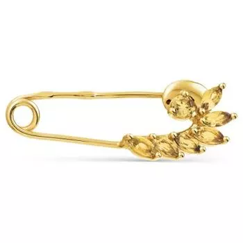 Брошь с цитринами Линии Любви