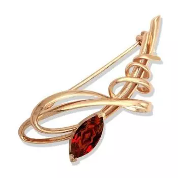 Брошь с гранатом Линии Любви