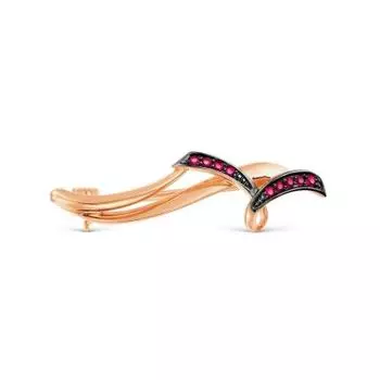 Брошь с рубинами Линии Любви