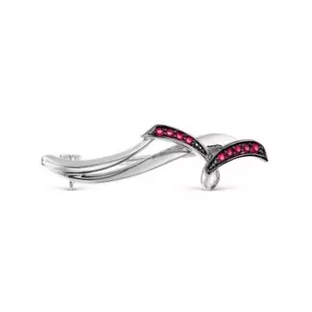Брошь с рубинами Линии Любви