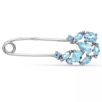 Брошь с топазами Линии Любви