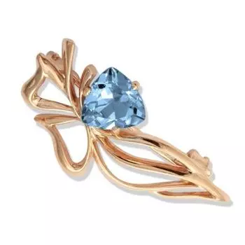 Брошь с топазом Линии Любви