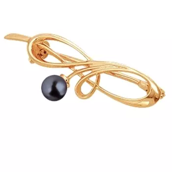 Брошь с жемчугом Линии Любви