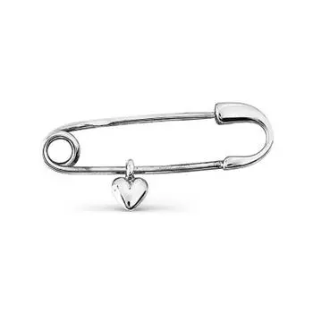 Булавка из белого золота Линии Любви