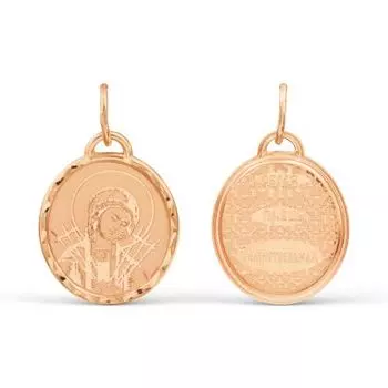 Иконка из красного золота Линии Любви