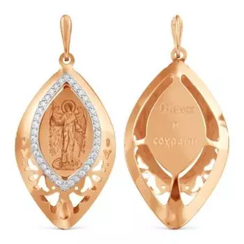 Иконка с фианитами Линии Любви