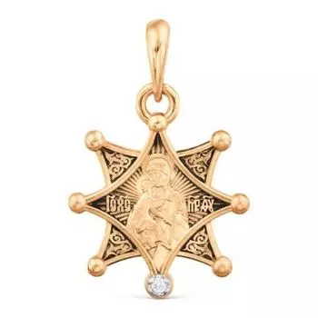 Иконка с фианитом Линии Любви