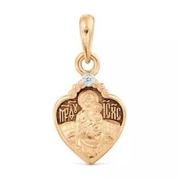 Иконка с фианитом Линии Любви