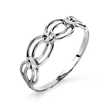 Кольцо из белого золота Линии Любви