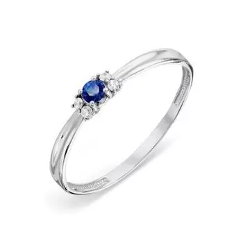 Кольцо из белого золота Линии Любви