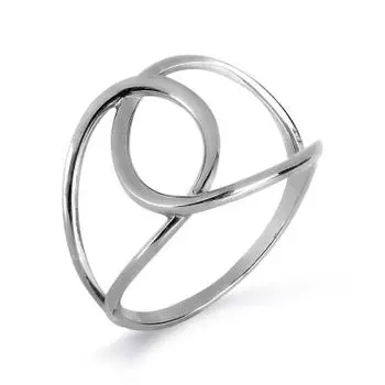 Кольцо из белого золота Линии Любви