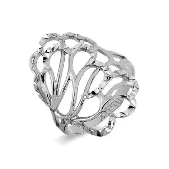 Кольцо из белого золота Линии Любви