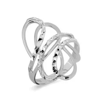 Кольцо из белого золота Линии Любви