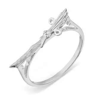 Кольцо из белого золота Линии Любви