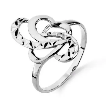 Кольцо из белого золота Линии Любви