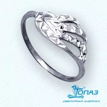 Кольцо из белого золота Линии Любви