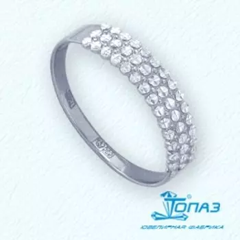 Кольцо из белого золота Линии Любви