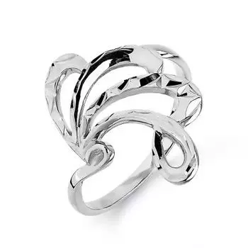 Кольцо из белого золота Линии Любви