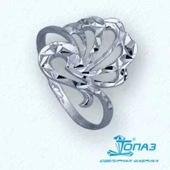 Кольцо из белого золота Линии Любви