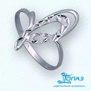 Кольцо из белого золота Линии Любви