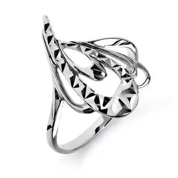 Кольцо из белого золота Линии Любви