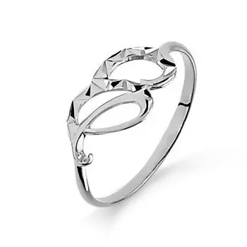 Кольцо из белого золота Линии Любви