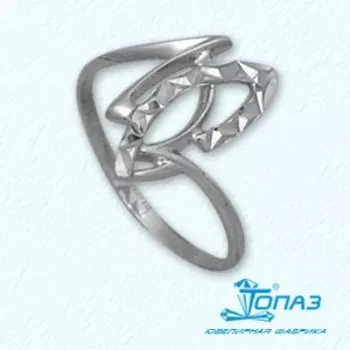 Кольцо из белого золота Линии Любви