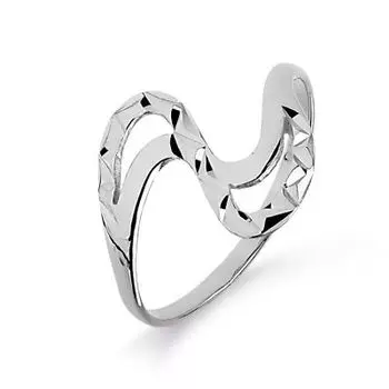 Кольцо из белого золота Линии Любви