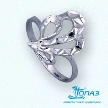 Кольцо из белого золота Линии Любви