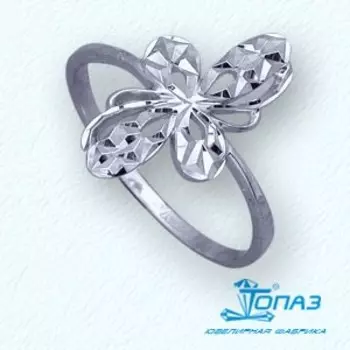 Кольцо из белого золота Линии Любви