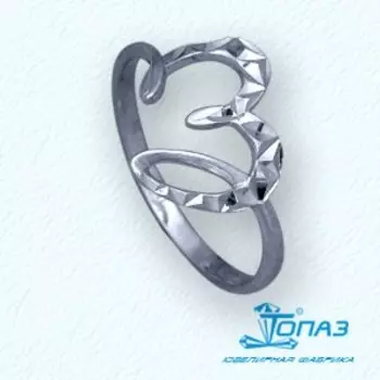 Кольцо из белого золота Линии Любви