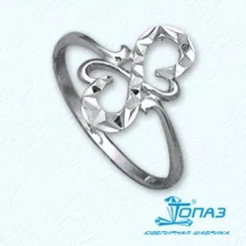 Кольцо из белого золота Линии Любви