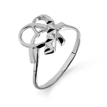 Кольцо из белого золота Линии Любви