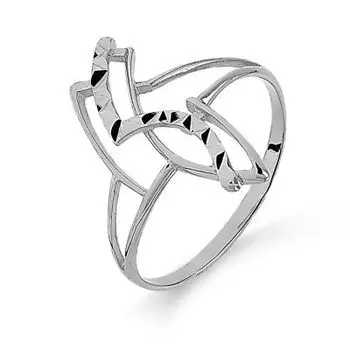Кольцо из белого золота Линии Любви