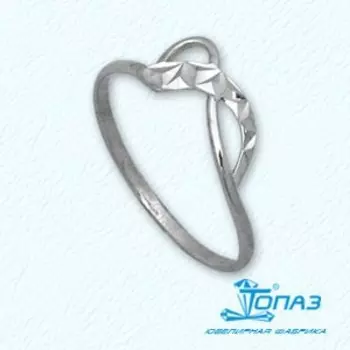 Кольцо из белого золота Линии Любви