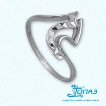 Кольцо из белого золота Линии Любви