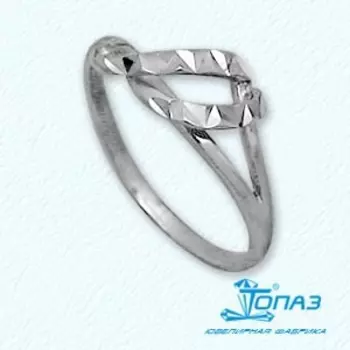 Кольцо из белого золота Линии Любви