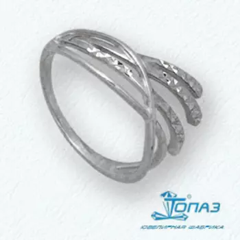 Кольцо из белого золота Линии Любви