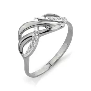 Кольцо из белого золота Линии Любви