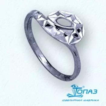 Кольцо из белого золота Линии Любви