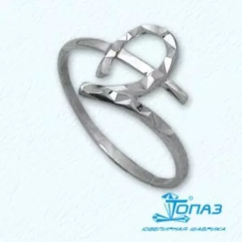 Кольцо из белого золота Линии Любви
