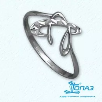 Кольцо из белого золота Линии Любви