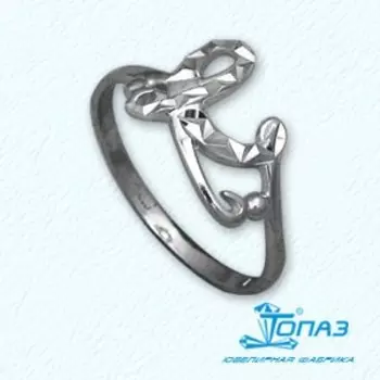 Кольцо из белого золота Линии Любви