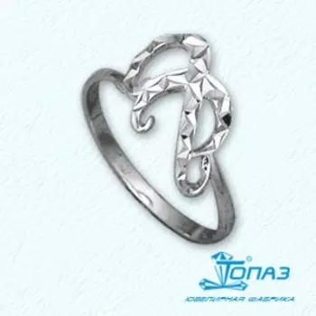 Кольцо из белого золота Линии Любви