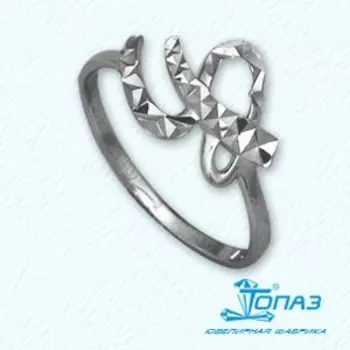 Кольцо из белого золота Линии Любви