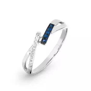 Кольцо из белого золота Линии Любви