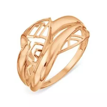 Кольцо из красного золота Линии Любви