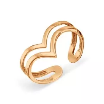 Кольцо из красного золота Линии Любви