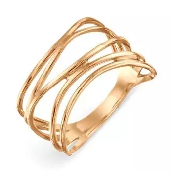 Кольцо из красного золота Линии Любви