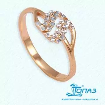 Кольцо из красного золота Линии Любви